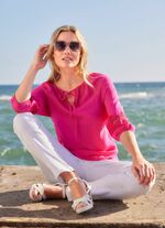 Tunika mit Stickerei-Einsatz 