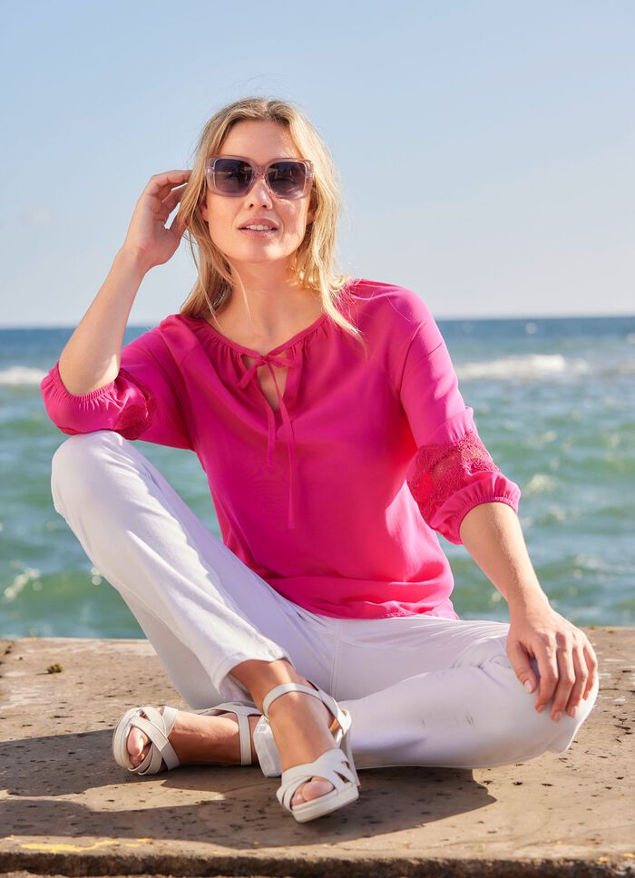 Tunika mit Stickerei-Einsatz 