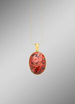 Sch&ouml;nes Unikat: Anh&auml;nger mit Flower Opal 