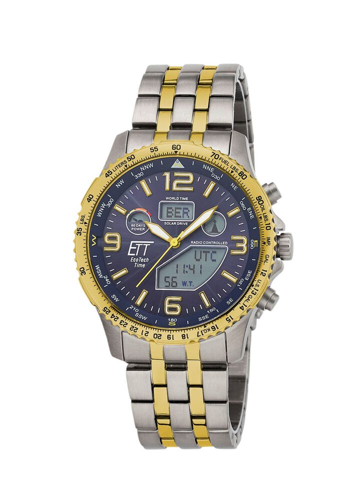 ETT EGS-11576-31M Professional Funk-Solar-Herrenuhr 
