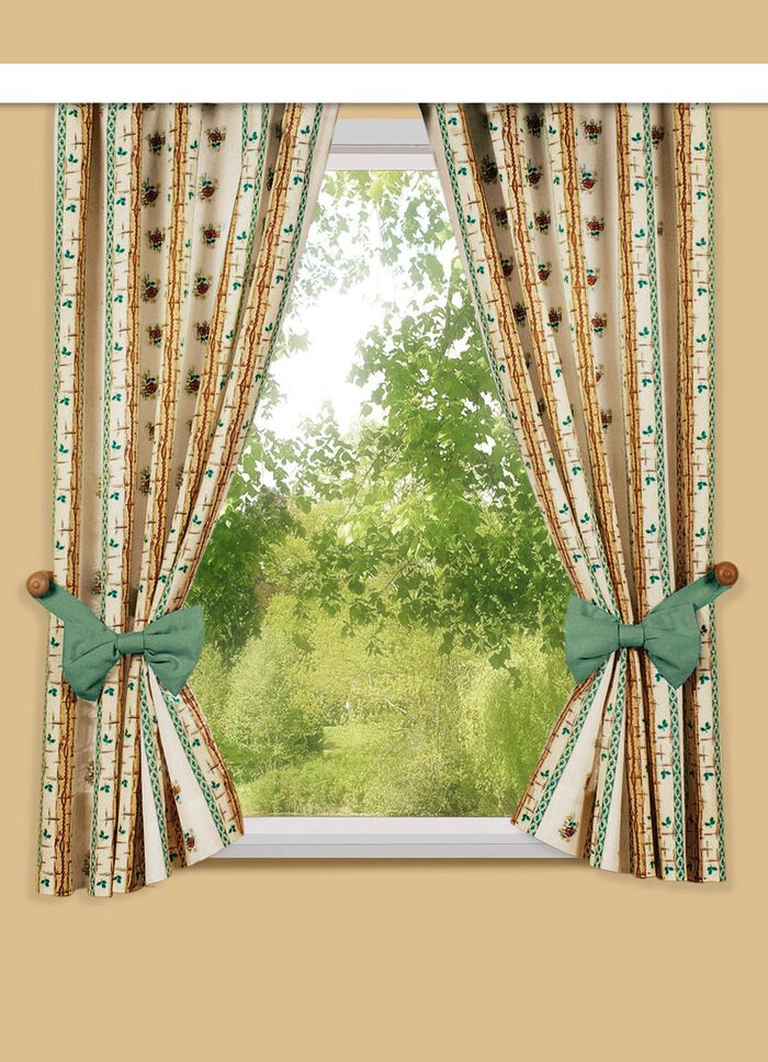 Einzelschal in Leinen-Optik mit Universalschienenband 