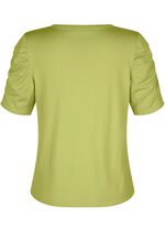 Pulli mit Raffung an den &Auml;rmeln 