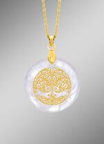 Lebensbaum-Anh&auml;nger mit Bergkristall 