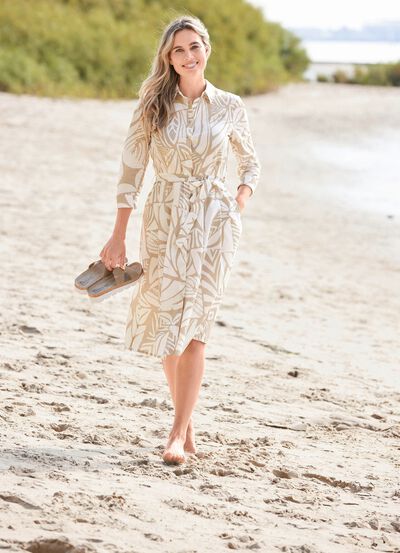 Kleid mit Hemdkragen 