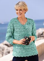 Pullover aus Melangegarn 