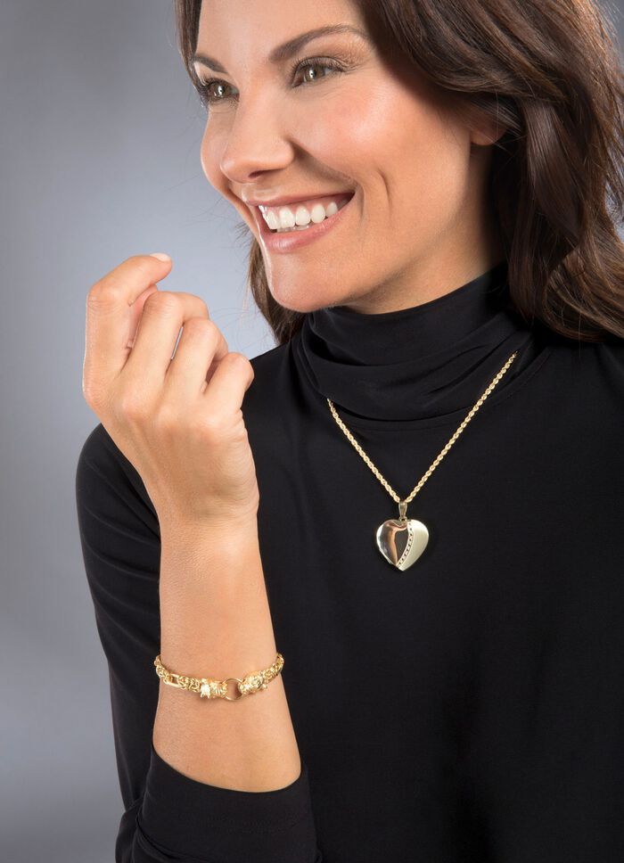 Anh&auml;nger Herz-Medaillon 