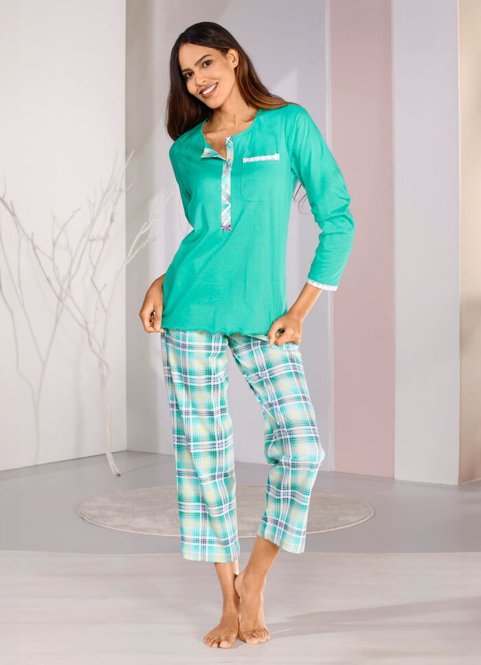 Schlafanzug mit langen &Auml;rmeln und langer Hose  