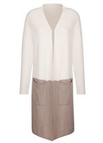 Long-Strickjacke mit Kaschmir 