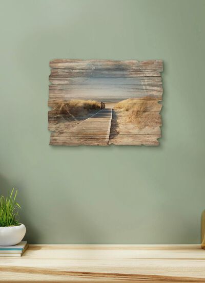 Holzbild im Vintage-Charakter 