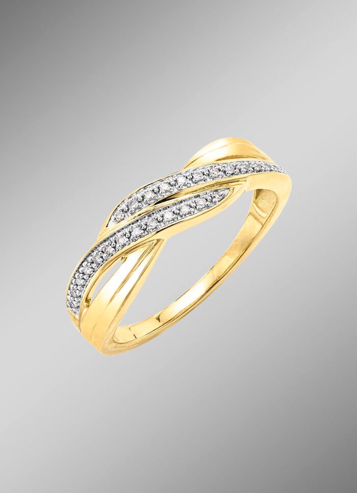 Hochwertiger Damenring mit 26 Diamanten 