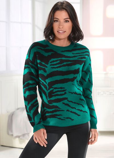 Pullover in Jacquard-Dessin 