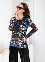 Exquisites Shirt mit Rundhalsausschnitt 