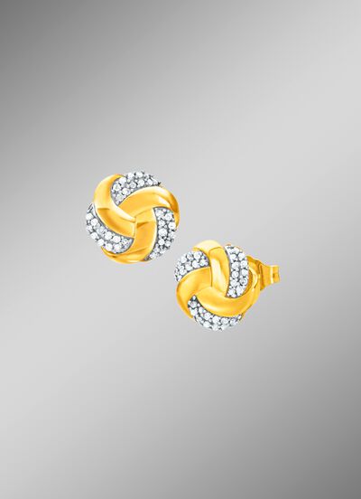 Ohrstecker in Knotenform 