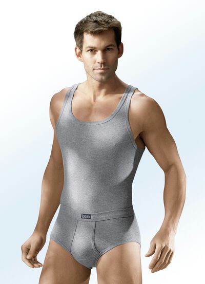 Viererpack Slips aus Feinripp mit Eingriff, uni bunt 