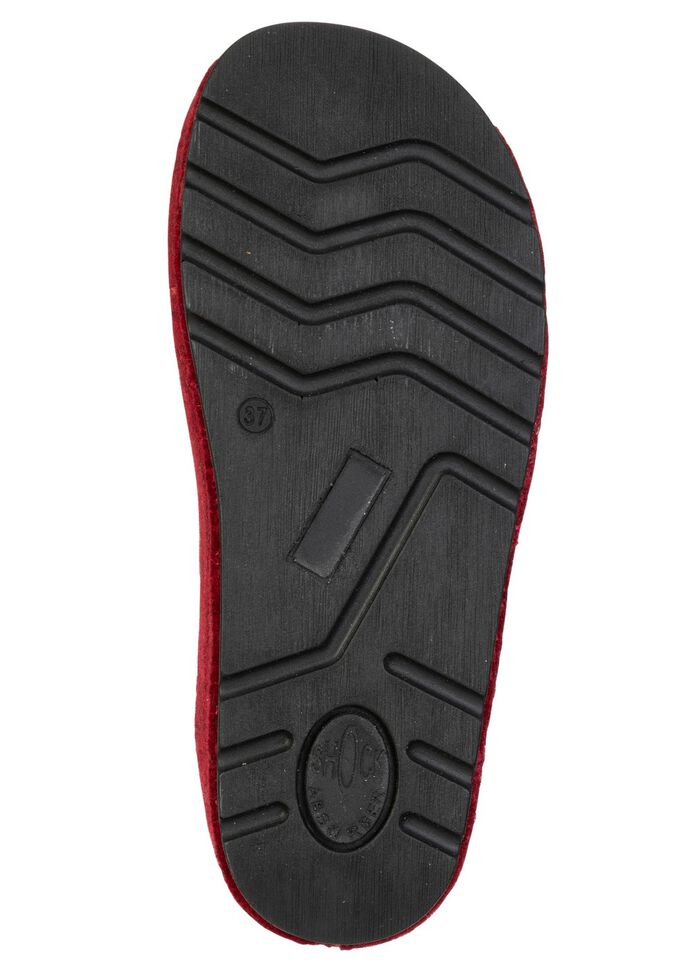 Klassische Damen-Hausschuhe, aus Filzmaterial 