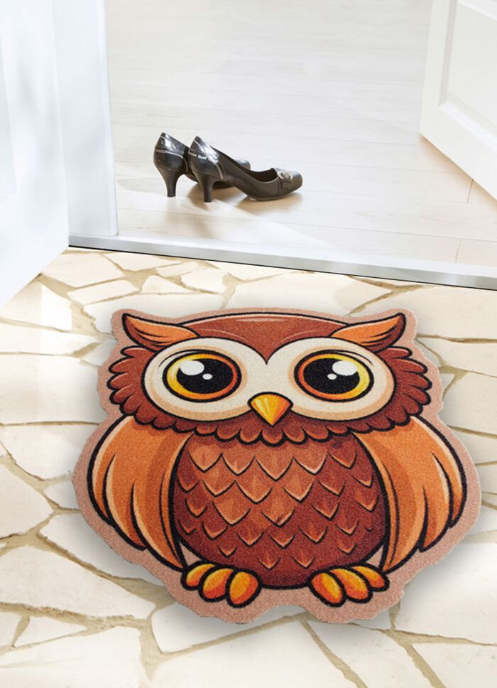 Fu&szlig;matte mit Eulen-Motiv 