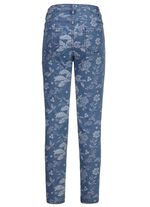 Jeans mit floraler Dessinierung 