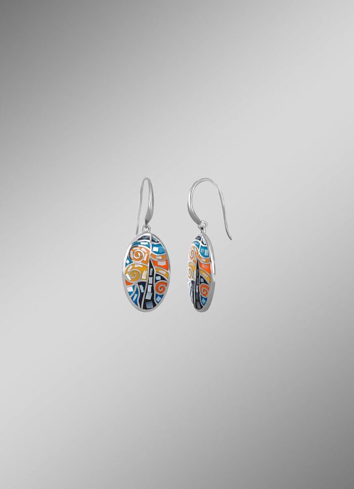 Ohrhaken mit Mosaik-Design 