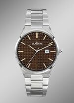 Dugena-Quartz-Herrenuhr mit Edelstahlbandgeh&auml;use 