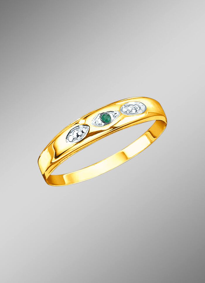 Damenring mit Smaragd 