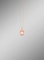 Mattierter Anh&auml;nger mit echt Morganit 