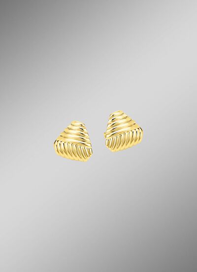 Sch&ouml;ne Ohrstecker mit Rillendesign 