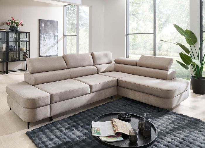 Komfortable Polsterecke mit Funktion und Bettkasten 