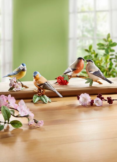 Vogel-Figuren aus hochwertigem Biskuitporzellan 