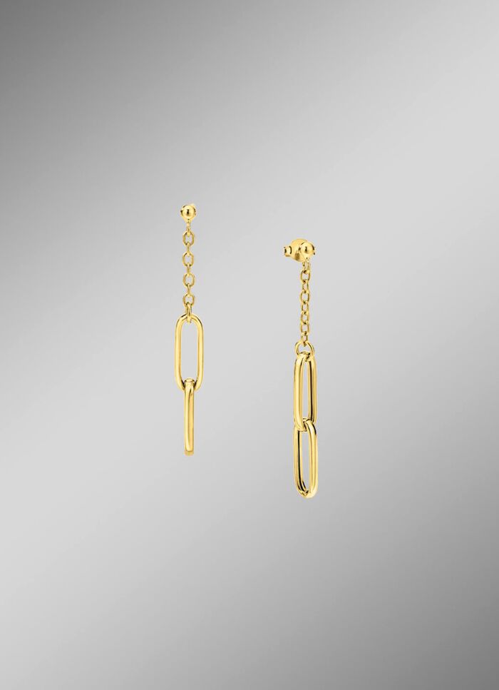 Eleganz in Bewegung: Ohrstecker aus feinem Gold 