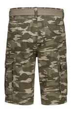 Bermudas mit G&uuml;rtel und Cargotaschen in 2 Farben 