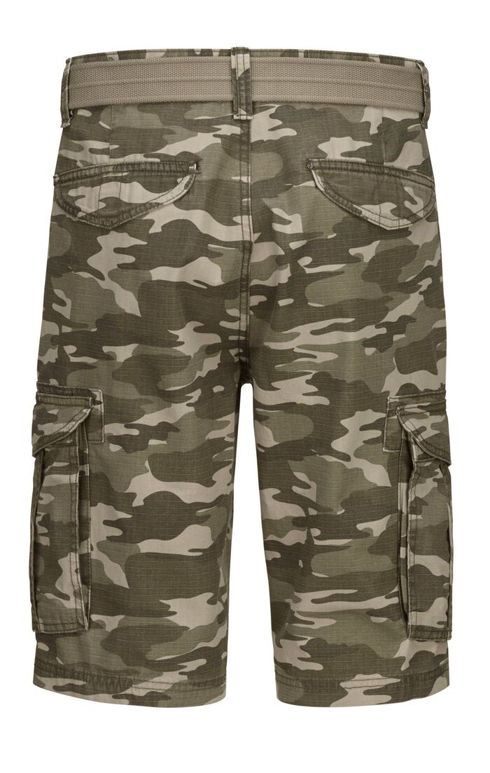 Bermudas mit G&uuml;rtel und Cargotaschen in 2 Farben 