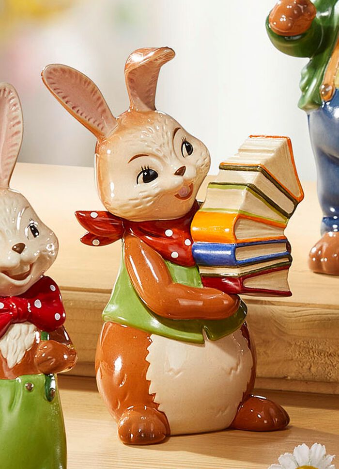 Handgefertigte Hasenschule aus dem Hause Goebel 