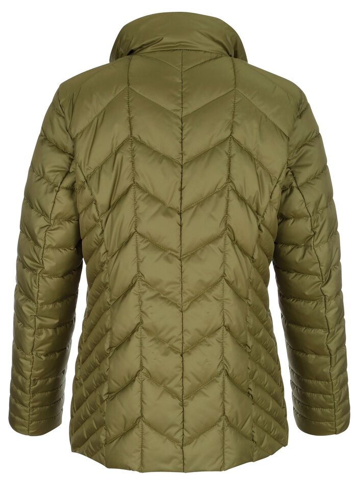 Steppjacke mit Rei&szlig;verschluss unter der Druckerleiste 