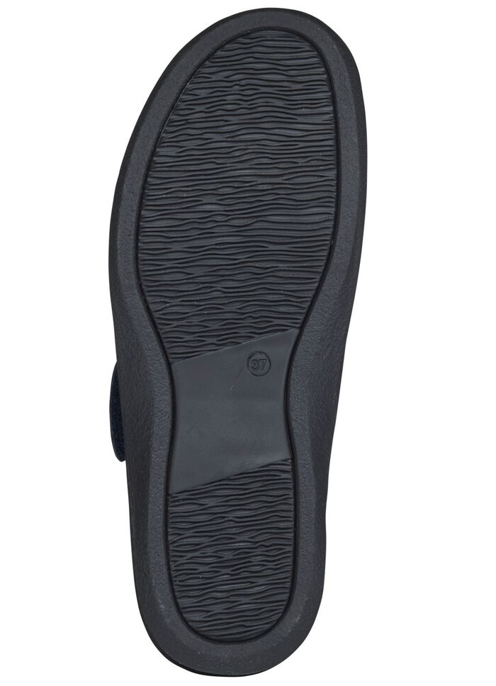 Bequeme Damen-Pantoletten, Weite F, mit herausnehmbarem Fu&szlig;bett 