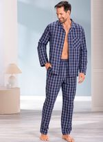 Comte-Schlafanzug aus Webware, mit durchgekn&ouml;pftem Oberteil 