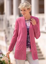 Strickjacke mit dezentem Glanz 