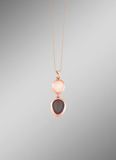 Zauber des Mondes &ndash; Anh&auml;nger mit echtem Mondstein 