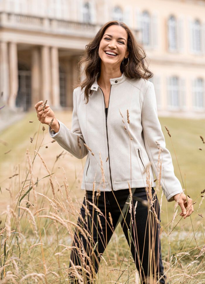 Jacke mit Stehkragen 