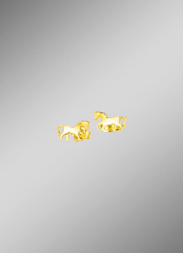 Pferde-Ohrstecker aus Gold 