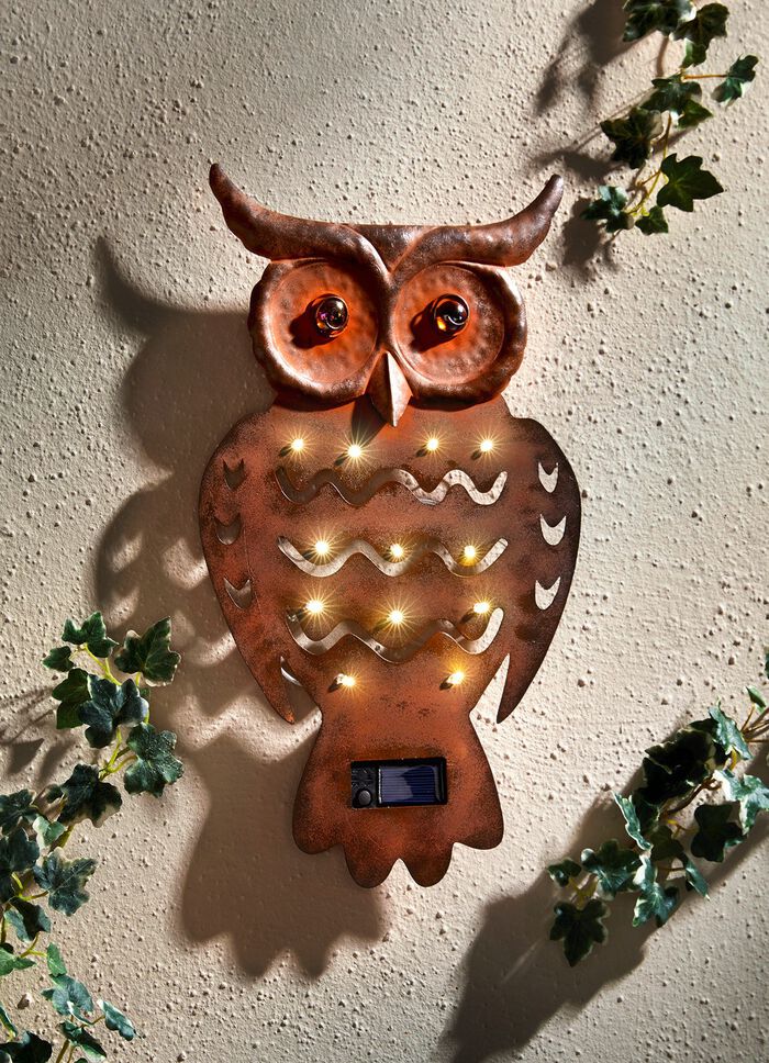 Solarwanddekoration Eule 