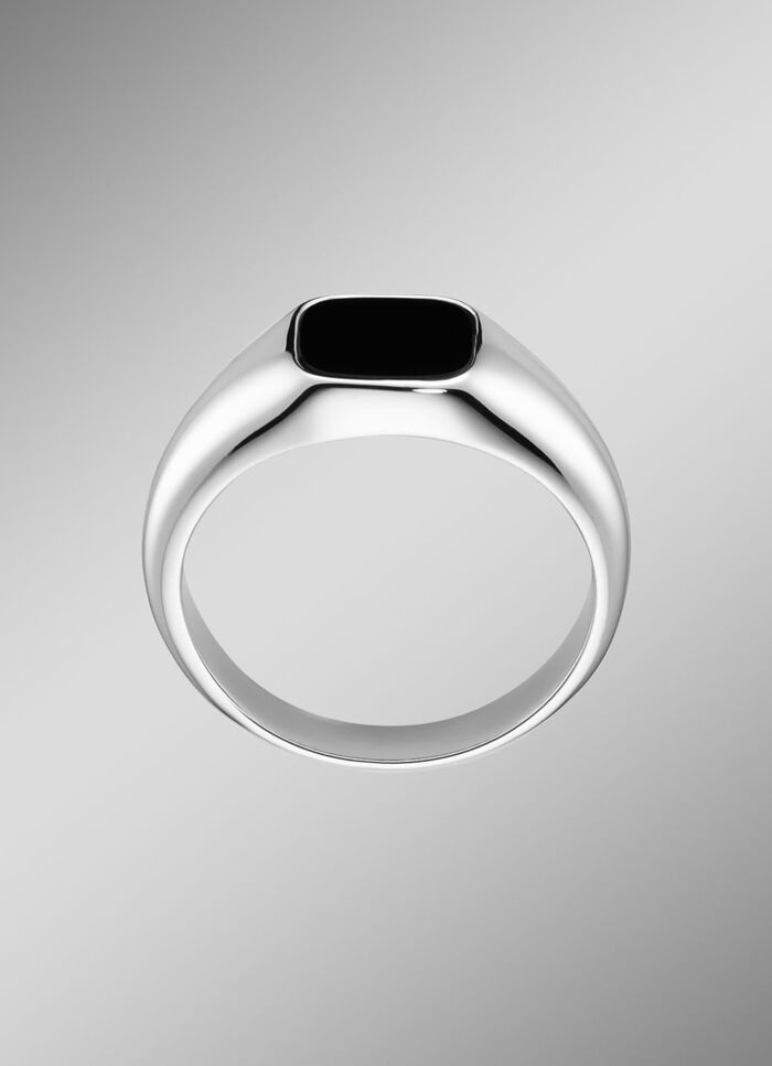 Eleganz f&uuml;r den modernen Mann: Herrenring mit echt Achat 