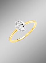 Damenring mit 3 Brillanten und 20 Diamanten 