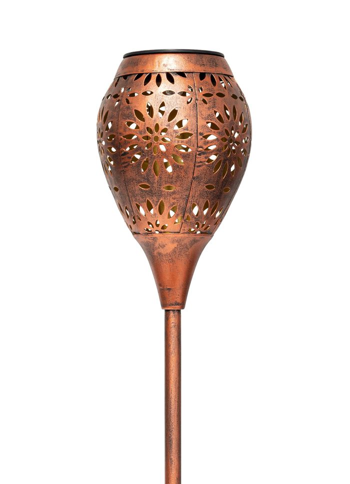 Solar-Gartenfackel, 2er-Set 