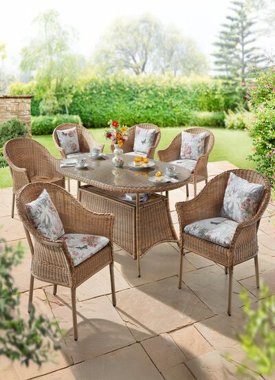 Handgeflochtene Gartenm&ouml;bel Bamberg 