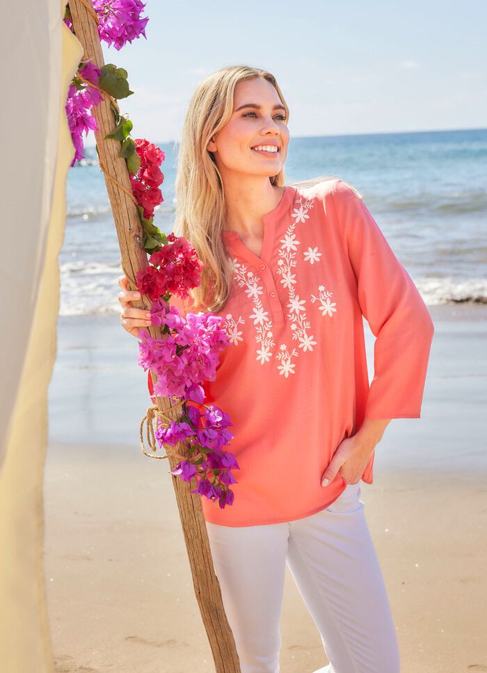 Tunika mit Stickerei 