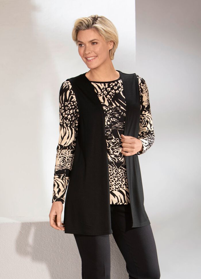 2-teiliges Set bestehend aus Shirt und Weste 