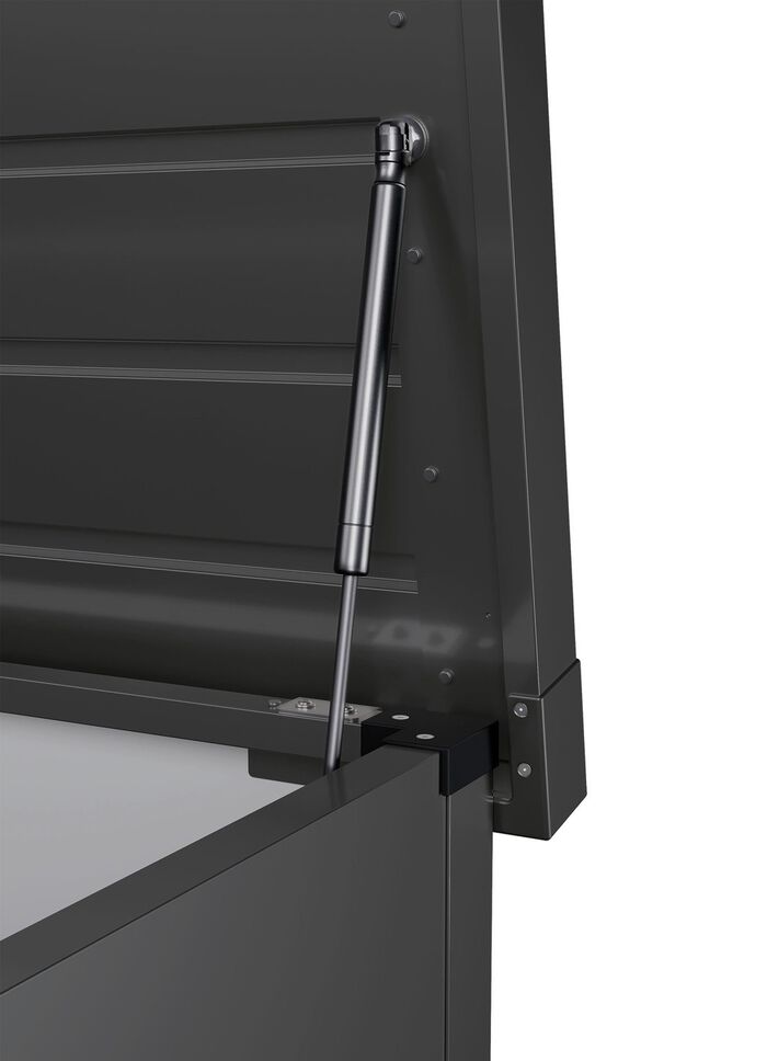 Hochwertige Gartentruhe aus Stahlblech 