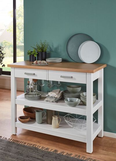 Beistelltisch aus Massivholz 