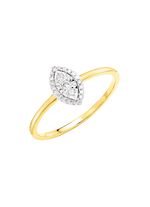 Damenring mit 3 Brillanten und 20 Diamanten 