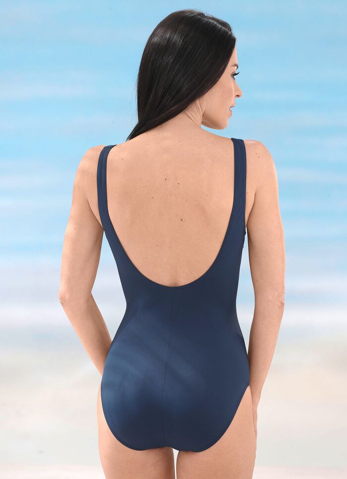 Sunmarin Badeanzug mit bedruckten Eins&auml;tzen 